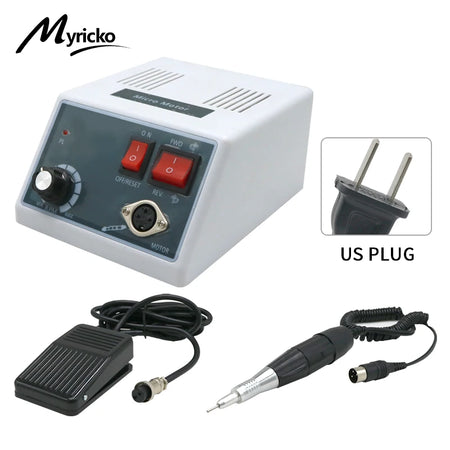 35000RPM Professional Nail Polisher Micromotor &ndash; Low Noise 102 Drill US SET
