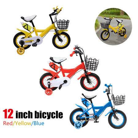 Children Toddler Bike With Basket &ndash; Adjustable Height
