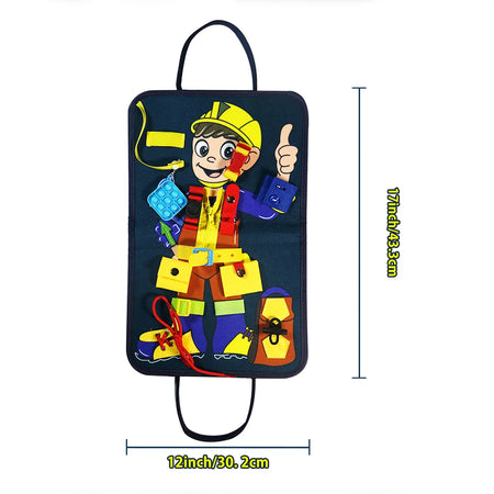 Montessori Busy Board For Kids &ndash; Travel Friendly Fine Motor