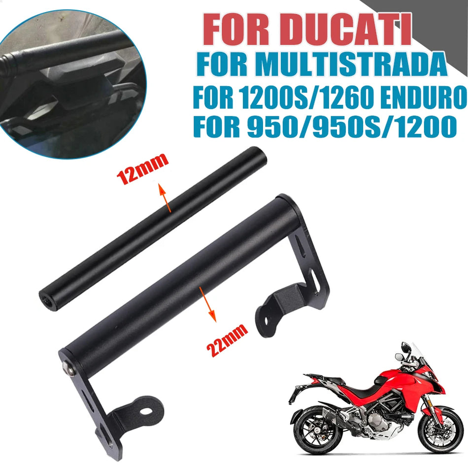 Držák navigace Ducati Multistrada pro telefon, držák GPS, hliníková slitina, montáž na řídítka