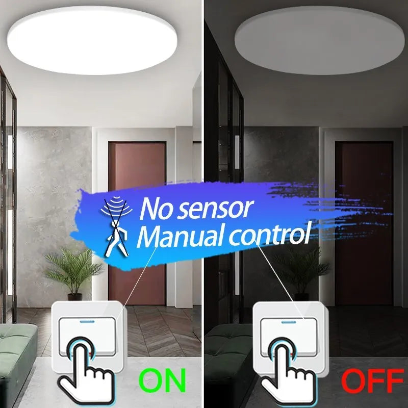 Smart LED Ceiling Light with Motion Sensor for Home &amp; More