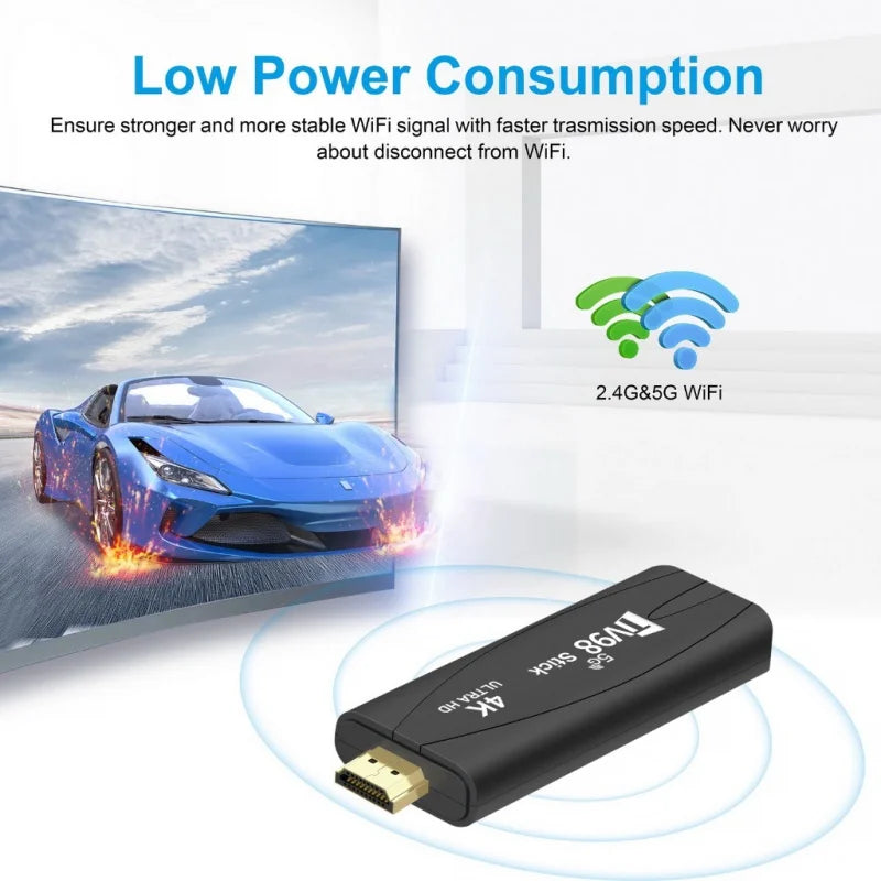 TV98 TV Stick &ndash; Android 12.1 4K Dual WiFi Media Player
