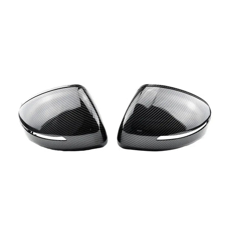 Glossy Black Carbon Pattern Side Mirror Caps for Audi TT TTS RS 8J MK2 R8 by InterCyprus Trading Ltd