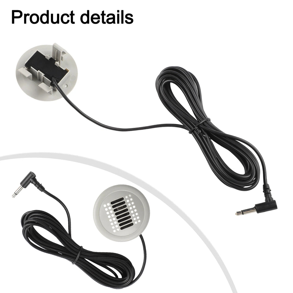 Mikrofon til BMW Bil Audio, 3.5mm Ledning, ABS Holdbar Konstruktion for Klar Stemmeoptagelse