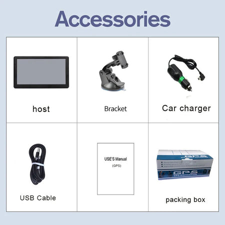 7 Inch 5 Inch HD Car Touch Screen GPS &ndash; Multi-Region Navigation with FM Transmitter