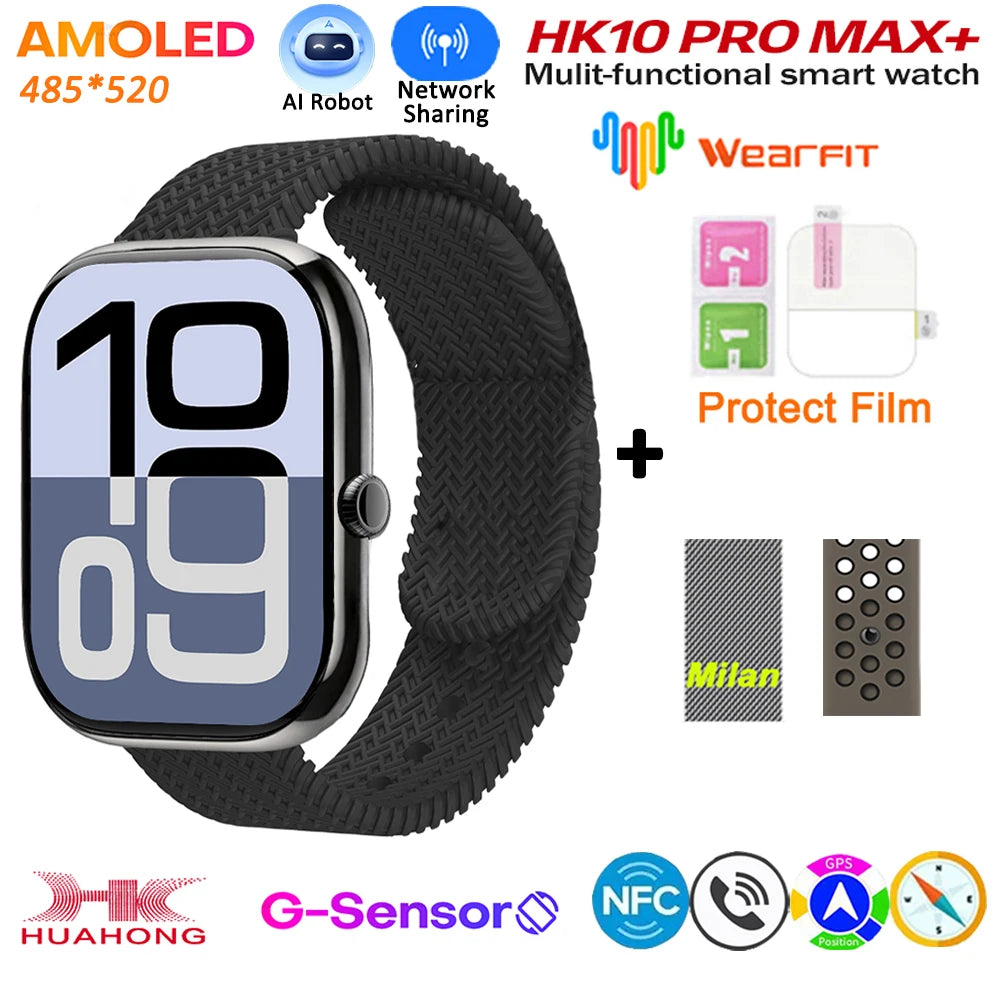 HK10 Pro Max GEN2 Smartwatch &ndash; AMOLED Display AI Assistant mi-sil-sp-green