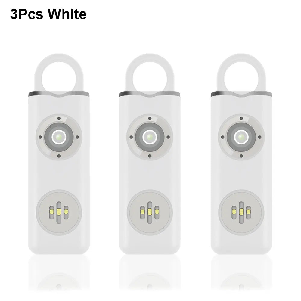 Awapow AF2004 Personal Defense Alarm - 130dB Siren With LED 3Pcs White / S
