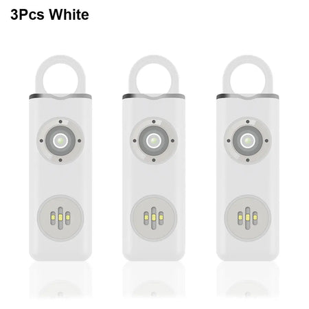 Awapow AF2004 Personal Defense Alarm - 130dB Siren With LED 3Pcs White / S