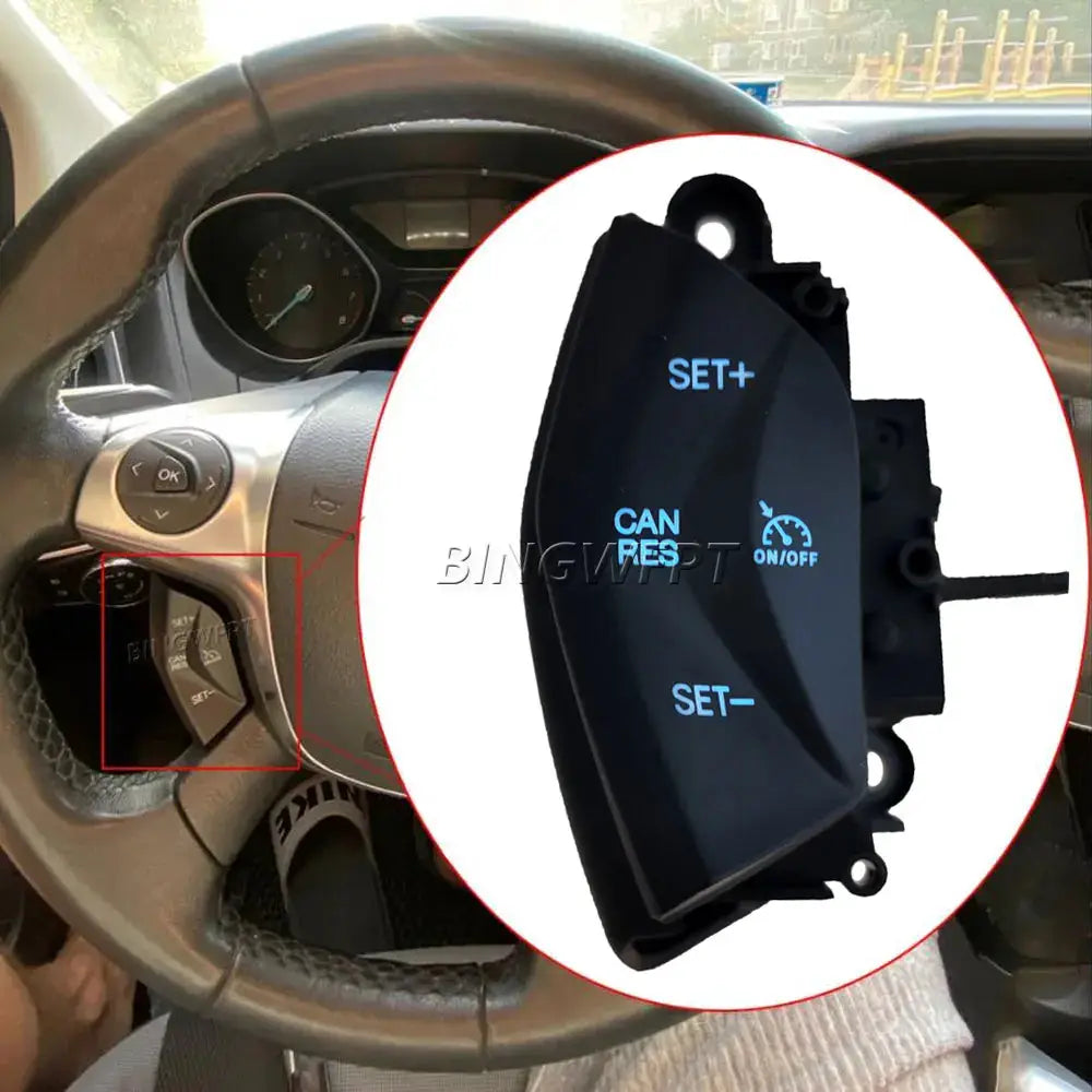 Blue Backlight For Ford Focus 3 2012-2014 For Kuga 2012-2015 Cruise Control System Kit Car Speed Control Switch by InterCyprus Trading Ltd