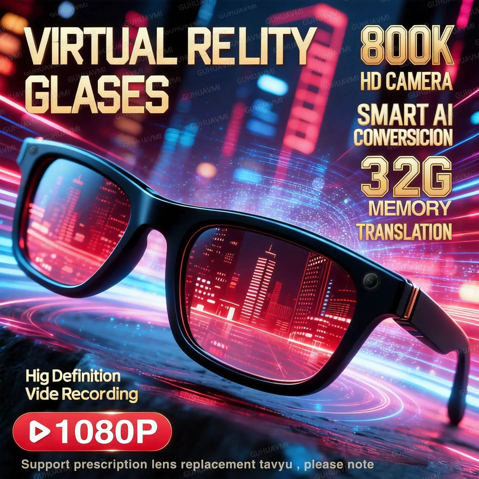 Smart AI Glasses With 1080P HD Camera, Bluetooth Calling And Translation by InterCyprus Trading Ltd