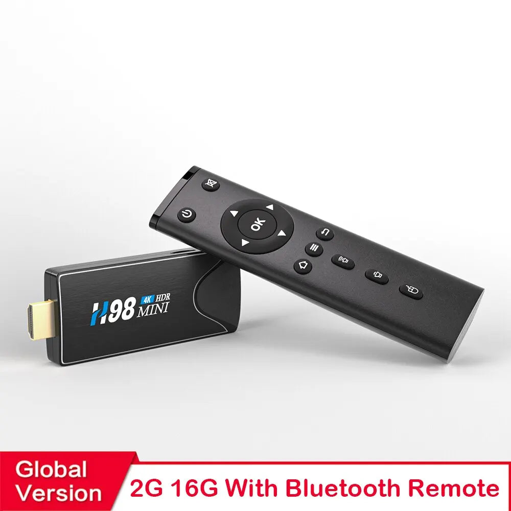 H98MINI &ndash; 4K Android TV Stick With Dual WiFi H265 Support black / US Plug