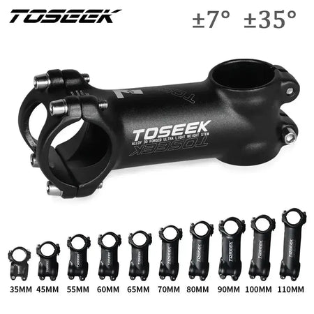 TOSEEK Bicycle Handlebar Stem 60/70/80/90/100mm MTB Stem 28.6mm 31.8mm Negative Power Mtb Lightweight Road Bike Table by InterCyprus Trading Ltd