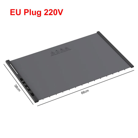 Electric Warming Tray Food Warmer Mat - Fast Heating Grey EU Plug 220V