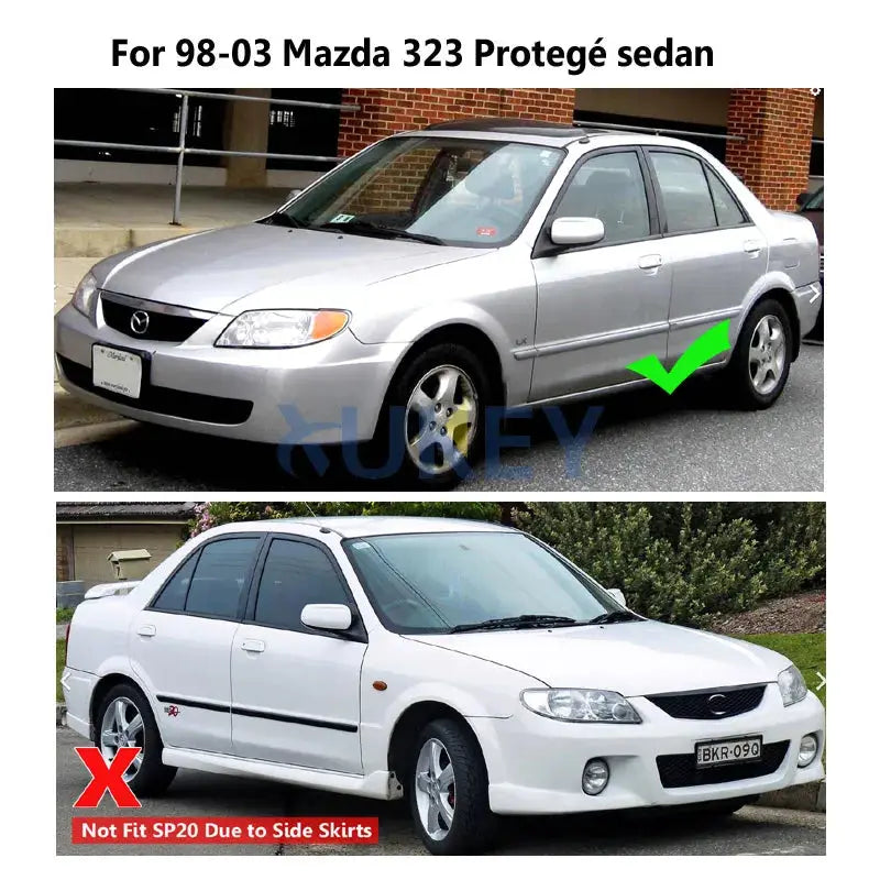 Car Mud Flaps For Mazda Protege 323 For Ford Laser 1998-2003 Mudflaps Splash Guards Mud Flap Mudguards Fender 1999 2000 2001 by InterCyprus Trading Ltd