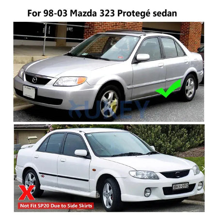 Car Mud Flaps For Mazda Protege 323 For Ford Laser 1998-2003 Mudflaps Splash Guards Mud Flap Mudguards Fender 1999 2000 2001 by InterCyprus Trading Ltd