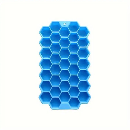 Silicone Ice Cube Trays &ndash; Eco-Friendly Honeycomb Design Blue