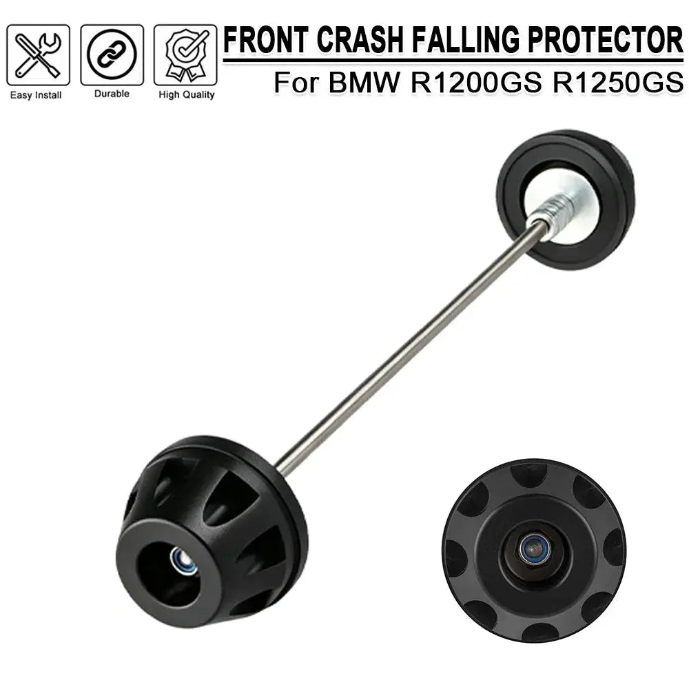 Motorcycle Front Wheel Axle Slider Anti-Fall Protector For BMW R1200GS R1250GS ADV R 1250 1200 GS Crash Falling Guard Protector by InterCyprus Trading Ltd