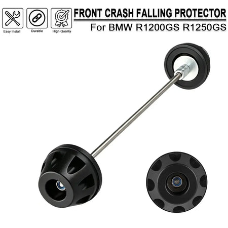 Motorcycle Front Wheel Axle Slider Anti-Fall Protector For BMW R1200GS R1250GS ADV R 1250 1200 GS Crash Falling Guard Protector by InterCyprus Trading Ltd