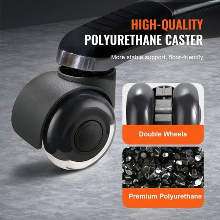 SucceBuy 2/3 Inch Chair Wheels 5 Pack &ndash; Floor Safe Caster