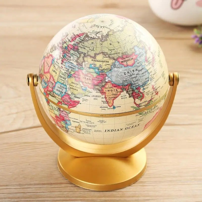 Retro Globe 360 Rotating Earth Ball &ndash; Educational Globe