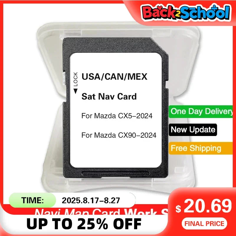 16GB Navigation SD Card Mazda CX-5 CX-90 &ndash; Updated Maps CHINA / for Mazda CX-5 CX-90