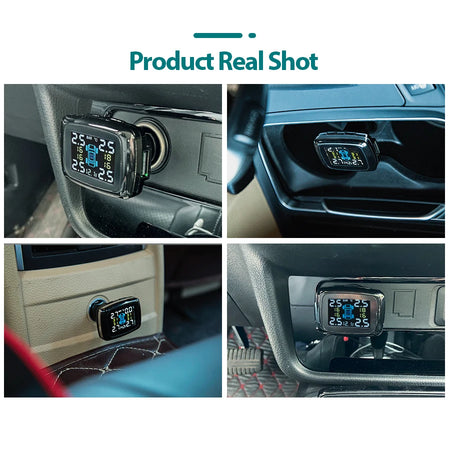 ACCEO Car TPMS 4 External Sensors - Real-Time USB Display