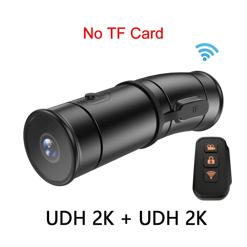 2K Helmet Camera WiFi Dual UHD &ndash; Waterproof Action Cam with Electronic Image Stabilization Only Camera