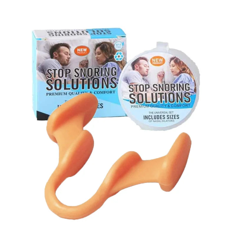 1Pcs Silicone Nose Clip Anti Snore &ndash; Comfortable Sleep Aid Orange / 1 Pcs