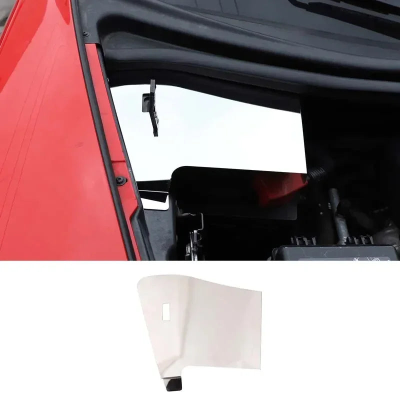 Rostfritt stål silver batteriring för Corvette C6