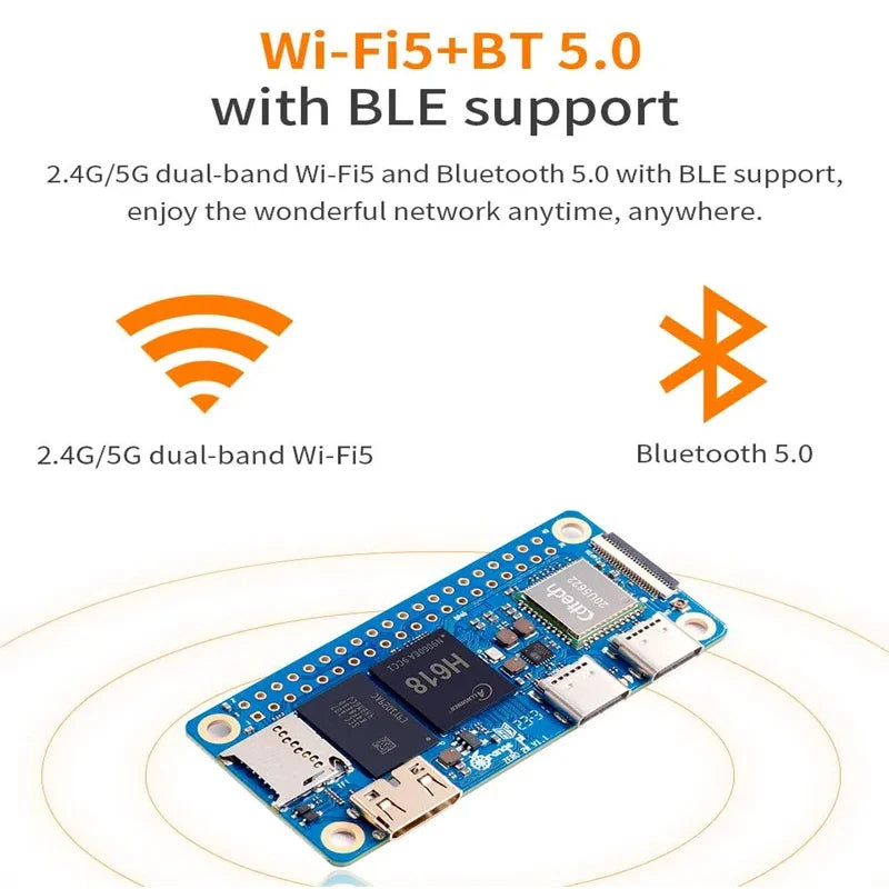 Orange Pi Zero 2 W &ndash; Compact WiFi Bluetooth Mini PC