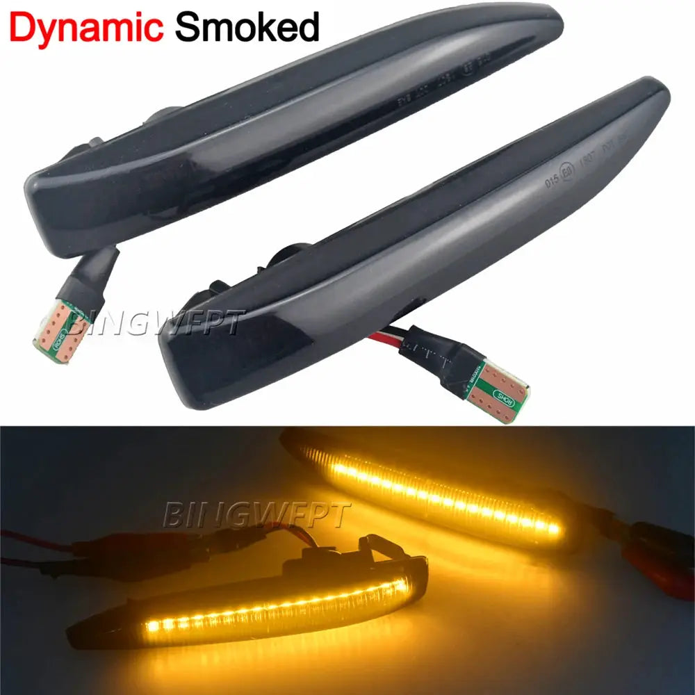Side Repeater Lamp For BMW 7 Series E65 E66 E67 E68 2002 2003 2004 2005 - 2008 LED Side Marker Lights Dynamic Turn Signal Light by InterCyprus Trading Ltd