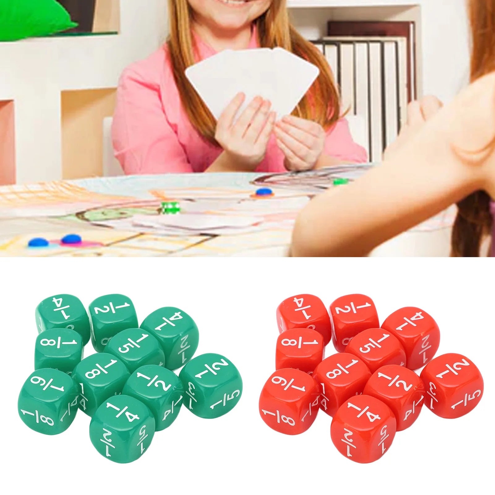 20Pcs Fraction Dice Class Set &ndash; Ideal For Math Practice