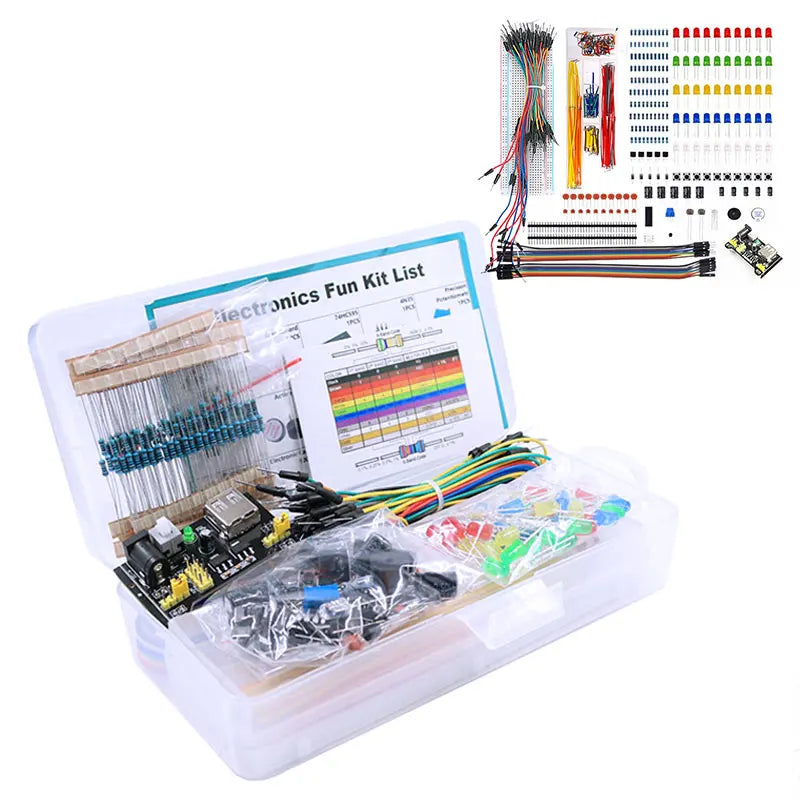 DIY Project Starter Kit for Arduino UNO R3 &ndash; Complete Electronics Set with 830 Tie-Points Breadboard