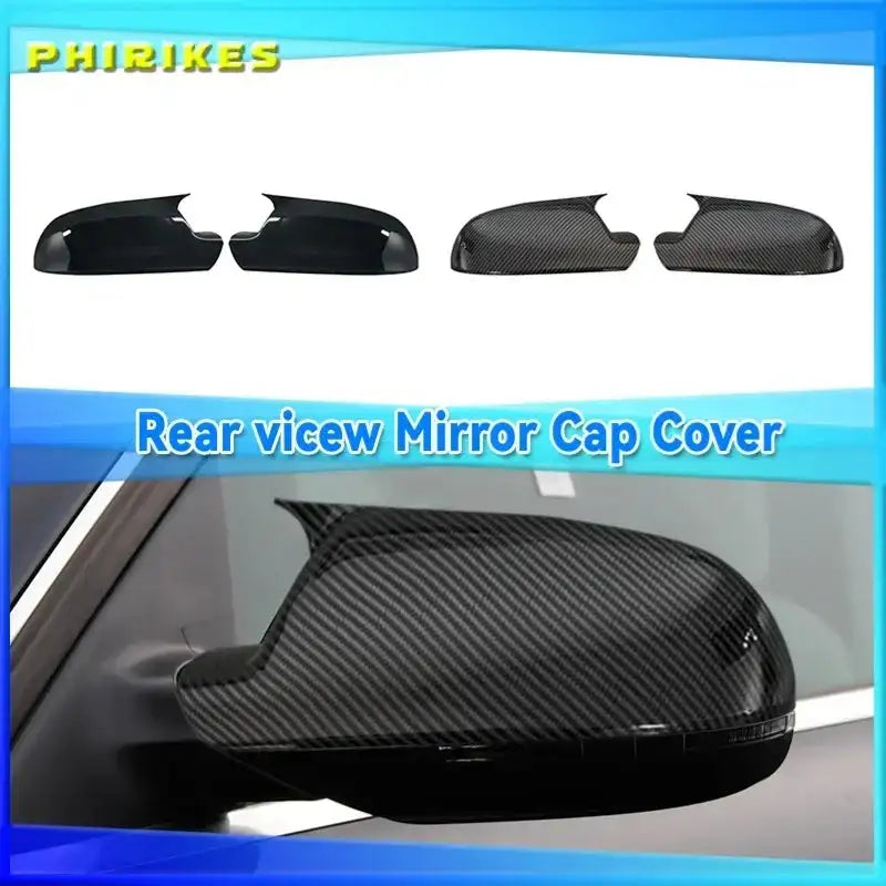 Gloss Black Rearview Mirror Cover For Audi A4 A5 A3 S5