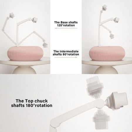 Foldable Plush Pillow Phone Stand &ndash; 360 Degree Adjustable Comfort