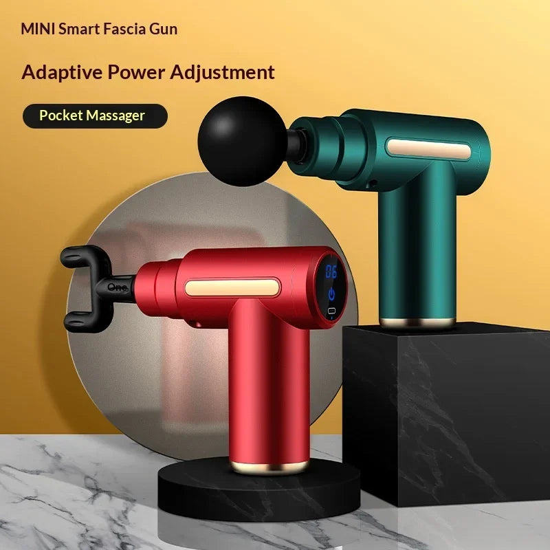Mini Pocket Fascia Gun Dispositivo de Massagem Portátil para Alívio do Pescoço e dos Músculos