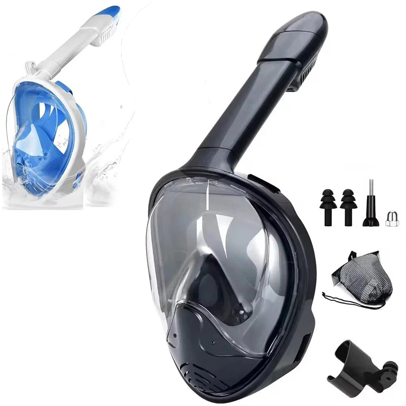 Underwater Snorkeling Full Face Mask Set &ndash; Comfortable Immersive Experience