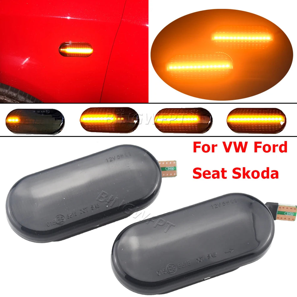 Dinamične LED smerne luči stranske oznake za VW Bora Golf 3/4