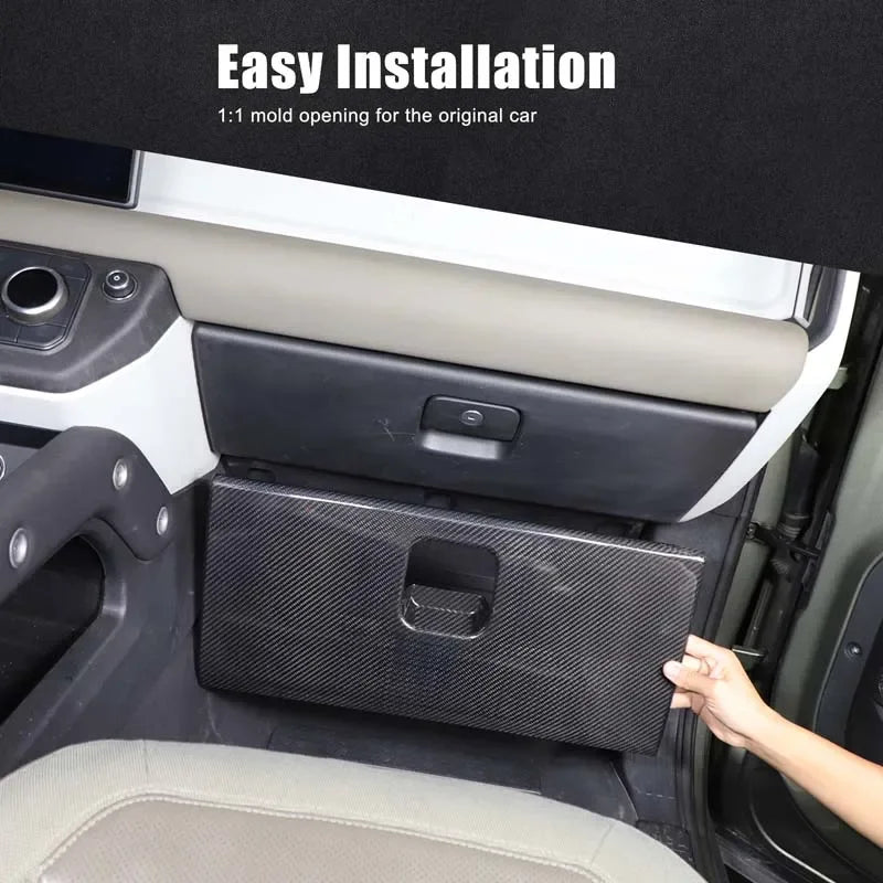 Panel schowka na rękawice z prawdziwego włókna węglowego Defender 90 110 130