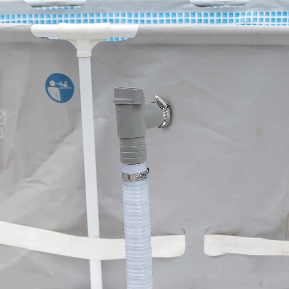 PVC-Poolfilterpumpenadapter 32mm auslaufsicher versiegelt