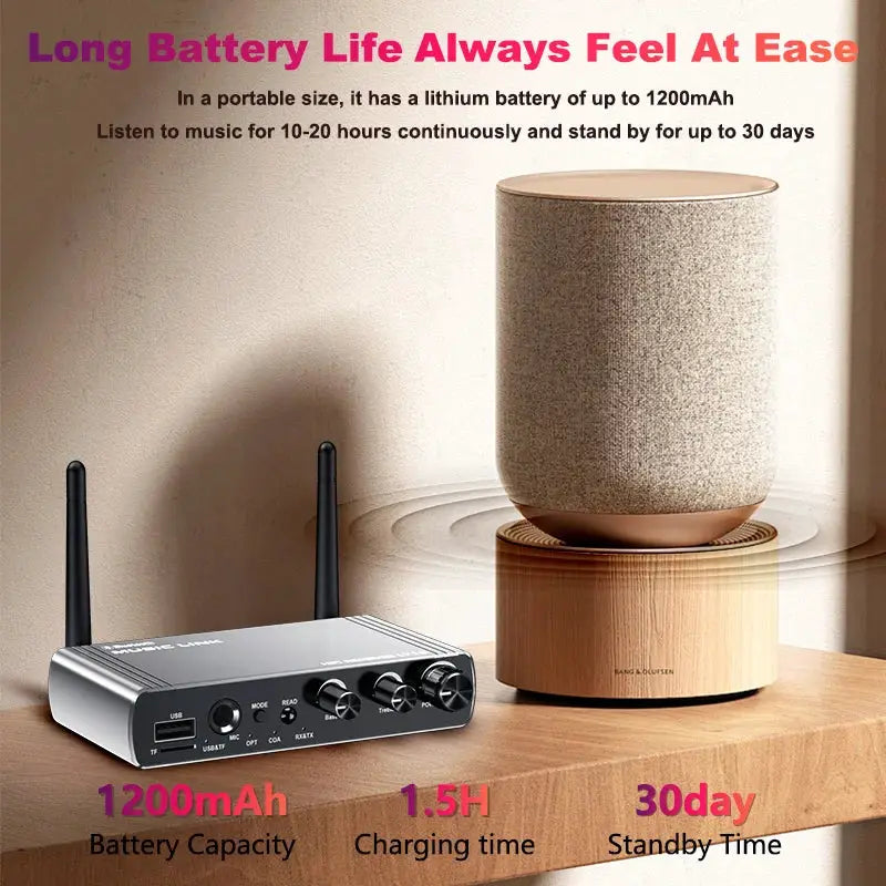 KEBIDUMEI Bluetooth 5.4 Transmitter Receiver 3.5mm Optical Coaxial Wireless Music Audio Adapter 6.5MM Remote Control For TV PC by InterCyprus Trading Ltd