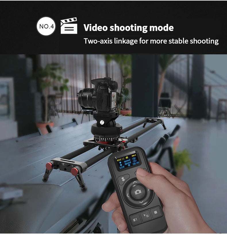 Desiontal YT-1200 Motorized Pan Tilt Tripod Head for Phones &amp; Cameras