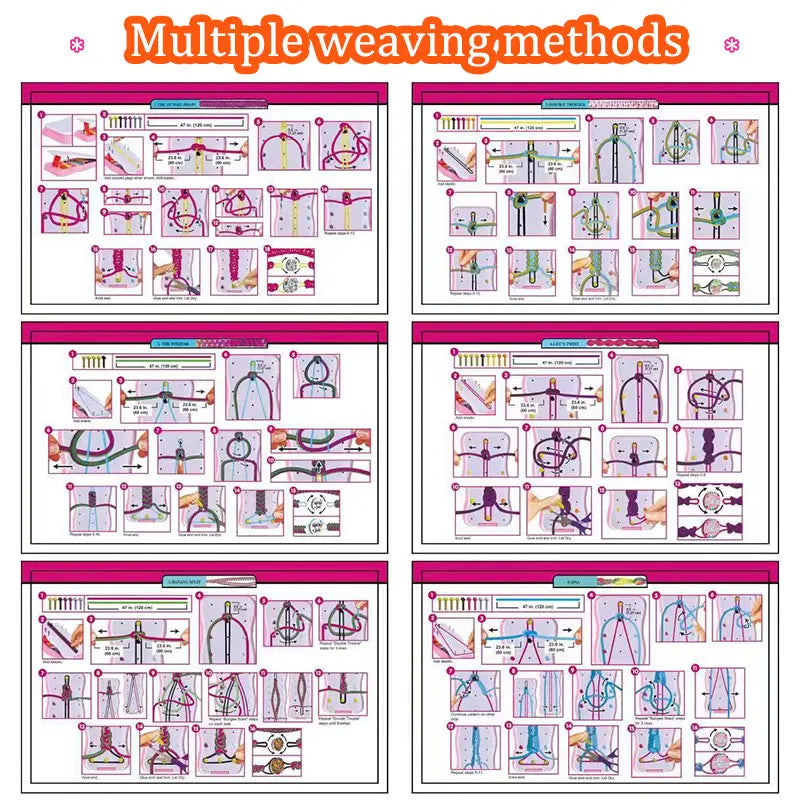 Girls Hand Rope Knitter Set - Sensory Bracelet Making