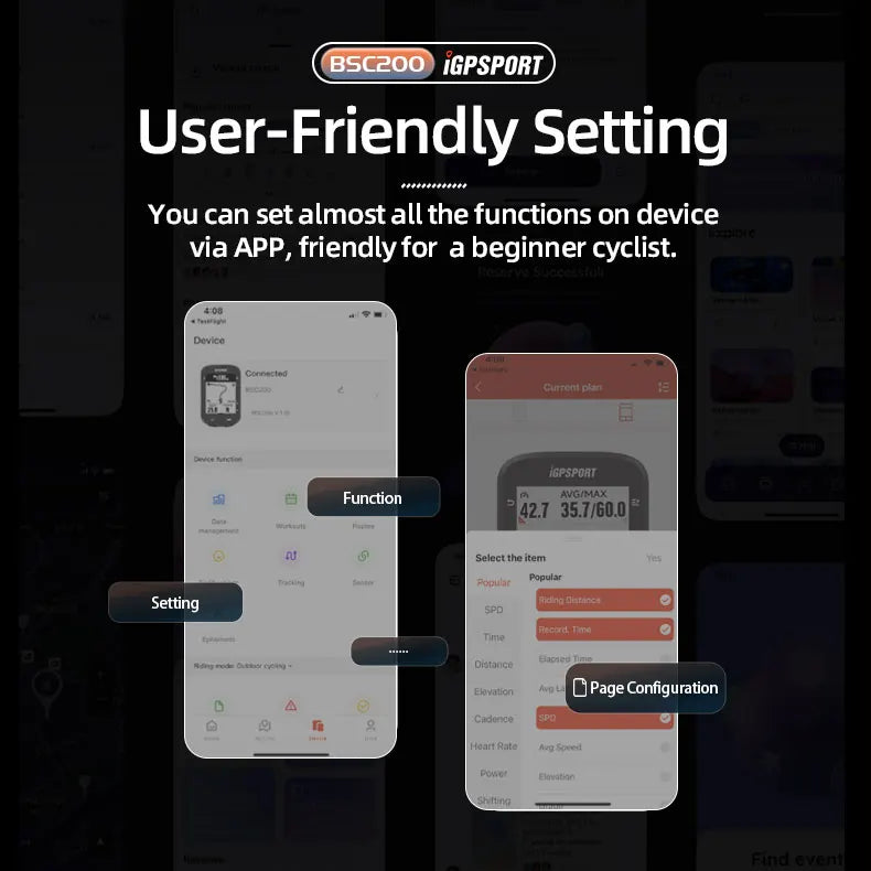 IGPSPORT BSC200 &ndash; Wireless GPS Navigation and Cycling Odometer