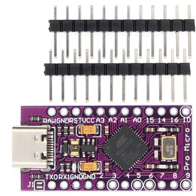 SAMIROB Pro Micro ATmega32U4 &ndash; Enhanced Performance for Arduino Projects Type-C USB 3-18V
