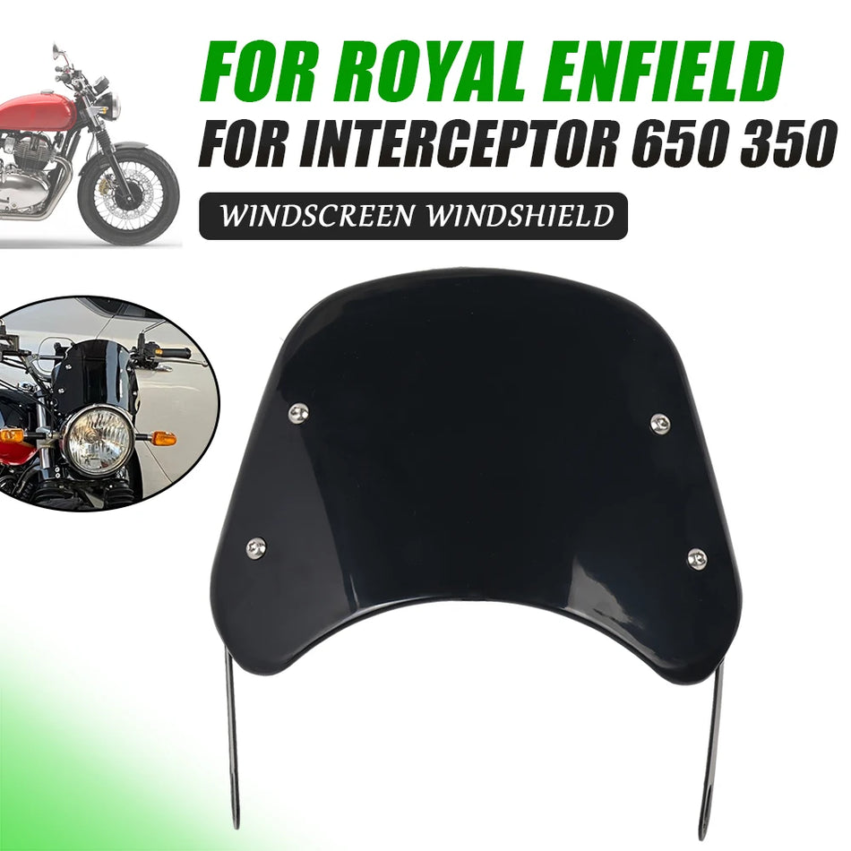 Royal Enfield Interceptor 650 Windscherm Afleider Beschermer, ABS Plastic, Motorfiets Schild voor INT 350