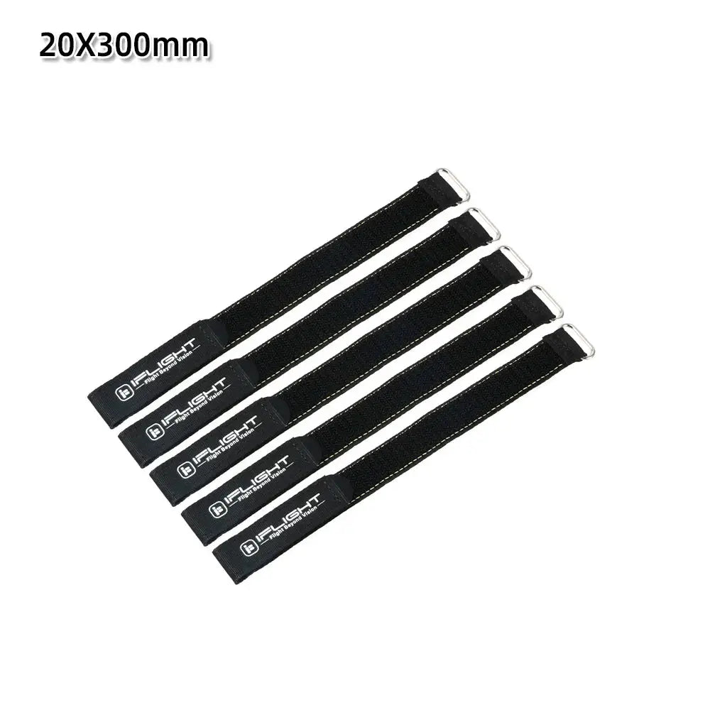 5pcs 10X100mm / 10X130mm IFlight Magic Sticker Tape Nylon Lipo Battery Strap Belt Reusable Cable Tie Wrap for FPV RC Battery by InterCyprus Trading Ltd