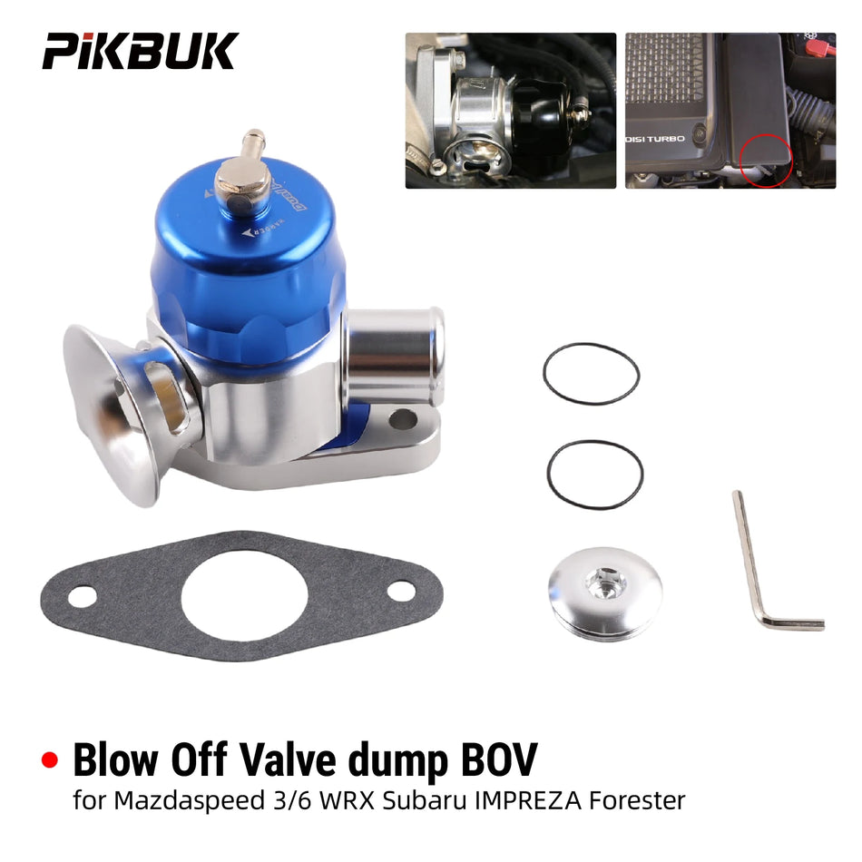 Blow Off Valve Dual Port Aluminum for Mazda Mazdaspeed 3 6 Subaru WRX by InterCyprus Trading Ltd