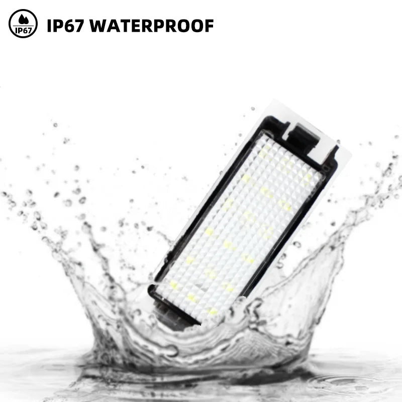 Светодиодная лампа номерного знака для Renault Clio Megane Laguna 12V