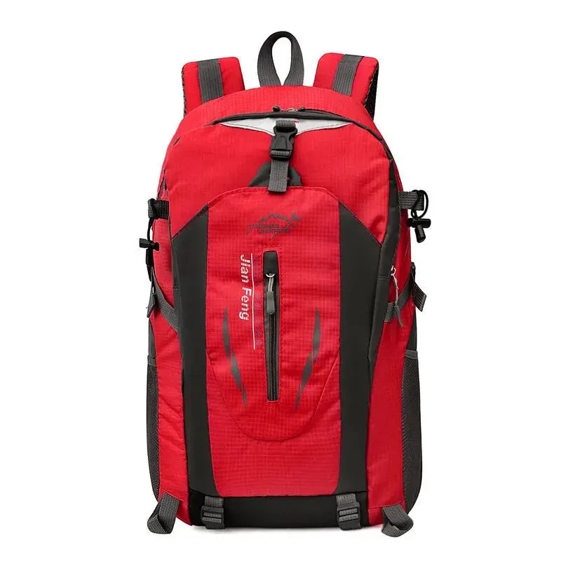 40L Outdoor Waterproof Large Capacity Hiking Bag &ndash; Durable Red